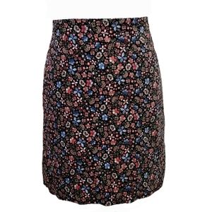 LOFT Floral Velvet Skirt Size 2
